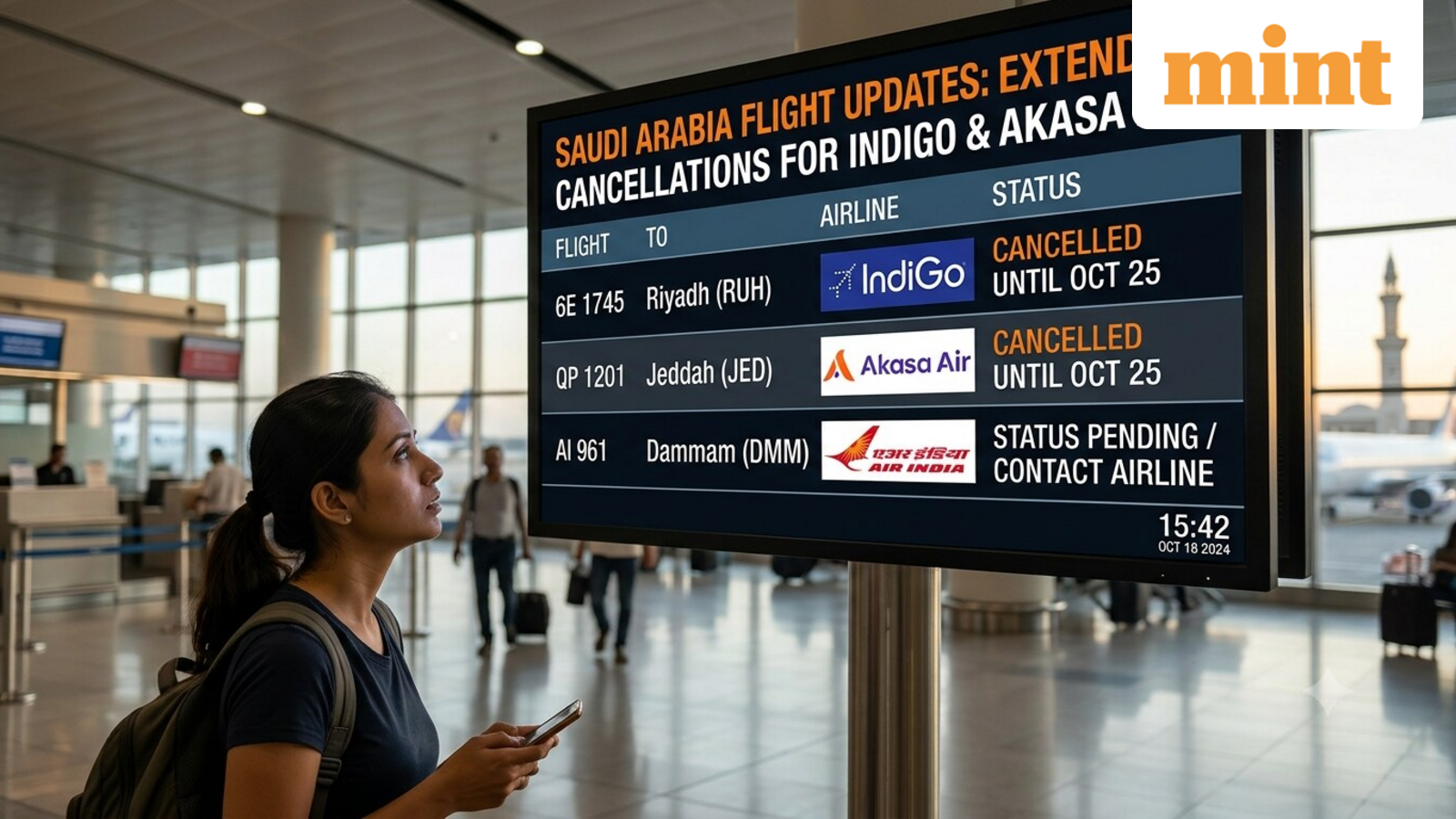 IndiGo and Akasa Air extend Saudi flight suspensions: Check new dates; has Air India followed suit? — Mint India, São Paulo Technology news